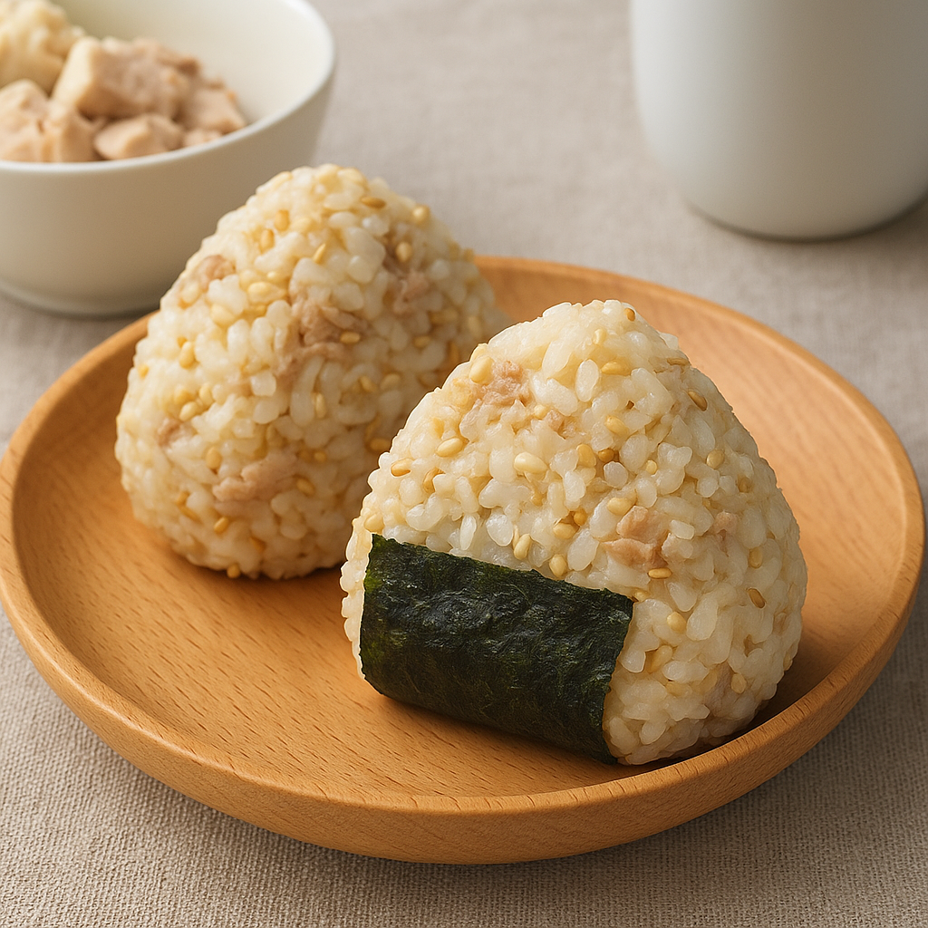 お豆腐とツナのおにぎり