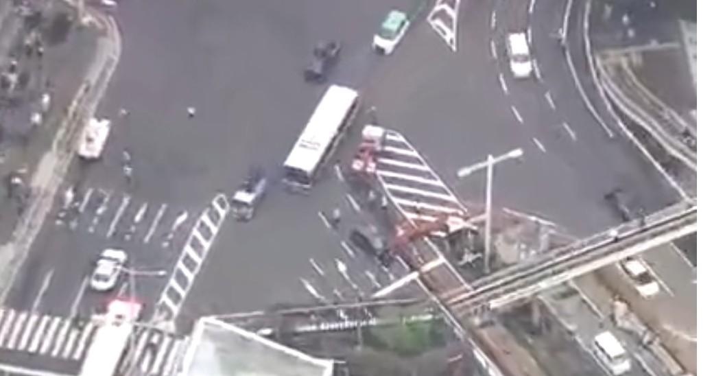 名古屋駅前で人身事故